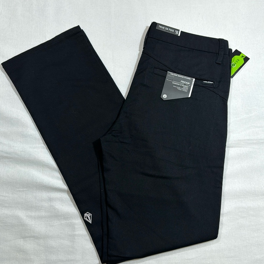 Volcom Frickin Chino Pants, size 28, black